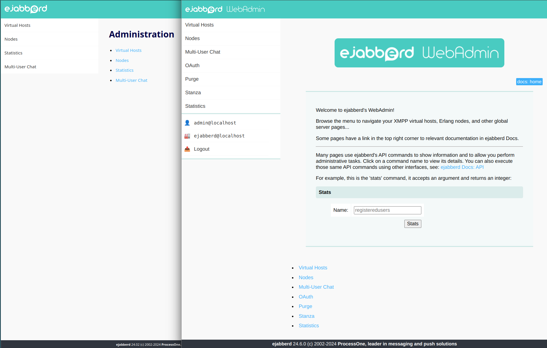 WebAdmin screenshot